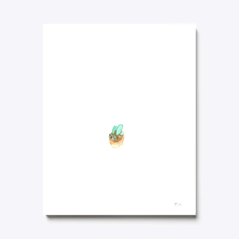 The Perfectionist's Tiny Cactus Painting